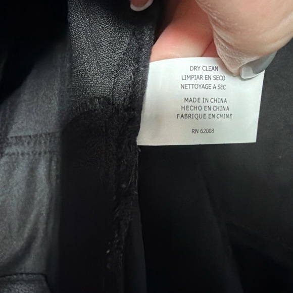 Insight Black Faux Leather Biker Jacket - Picture 3 of 4